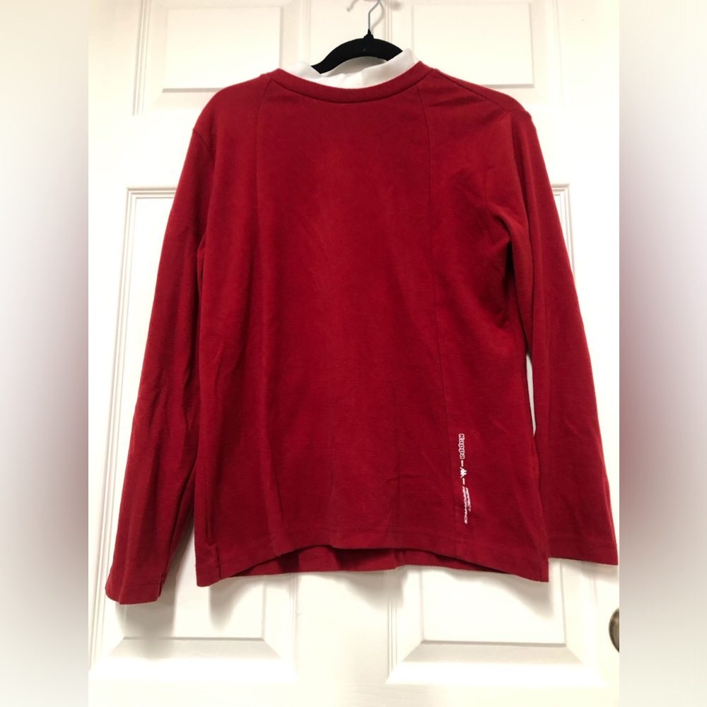 Kappa red long sleeve top Large